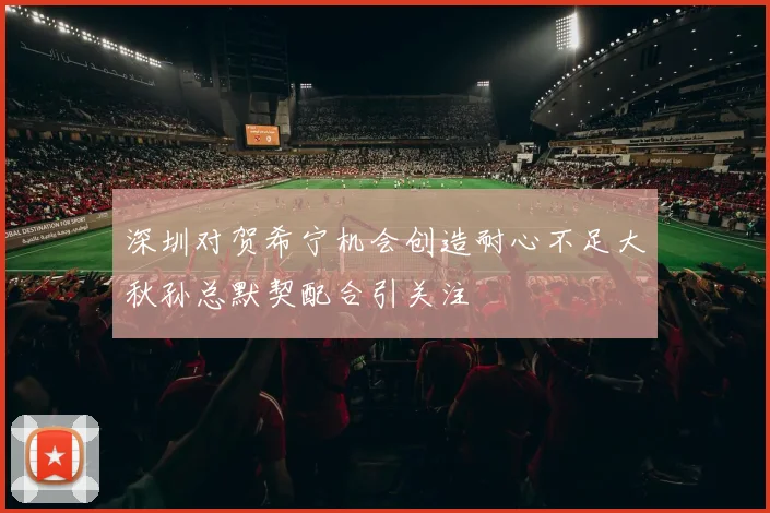 深圳对贺希宁机会创造耐心不足大秋孙总默契配合引关注