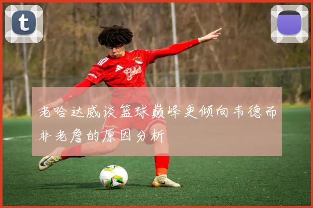 老哈达威谈篮球巅峰更倾向韦德而非老詹的原因分析